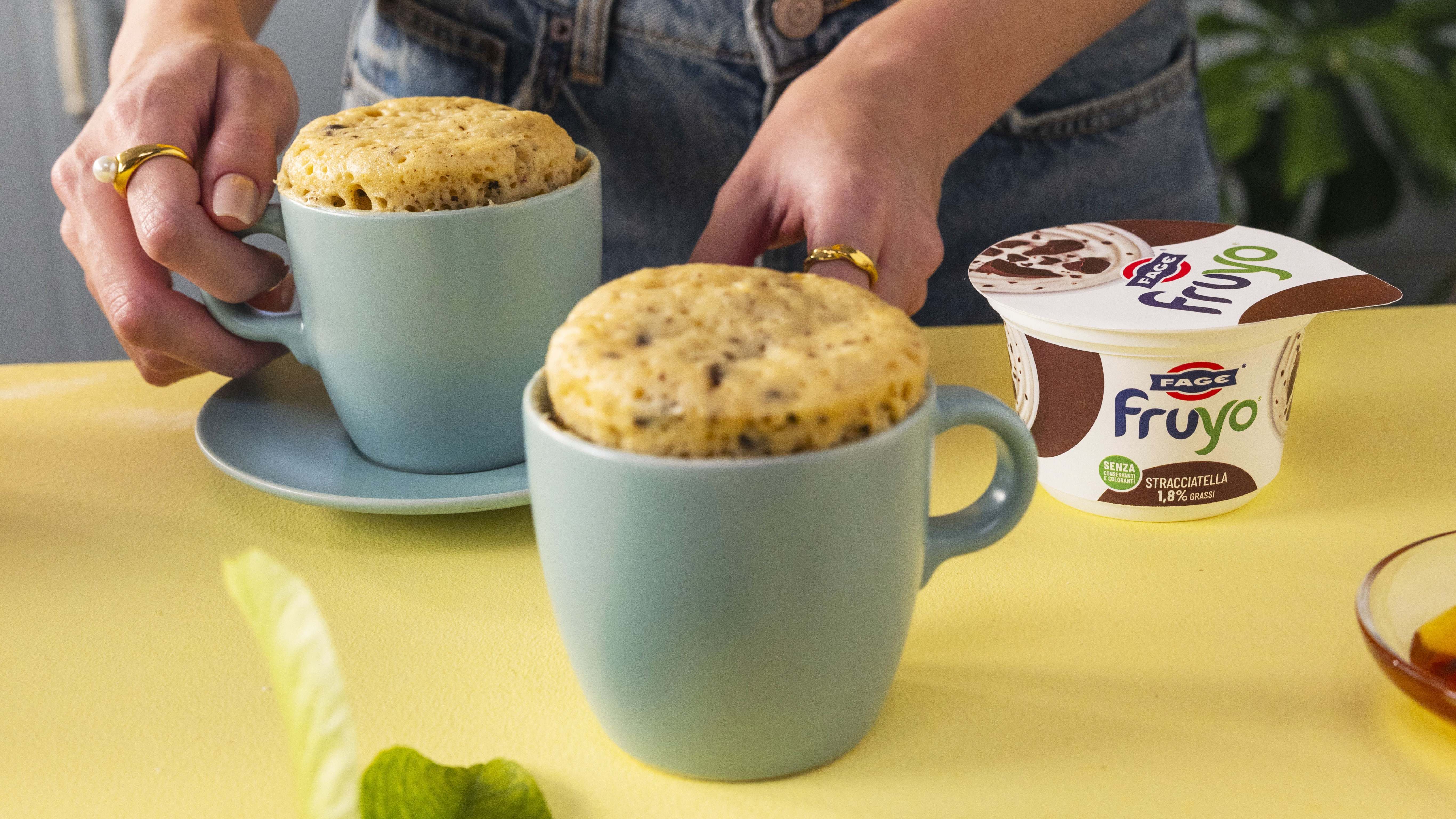 Mugcake con Fruyo stracciatella