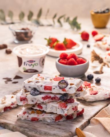 Frozen barrette con yogurt e frutta 